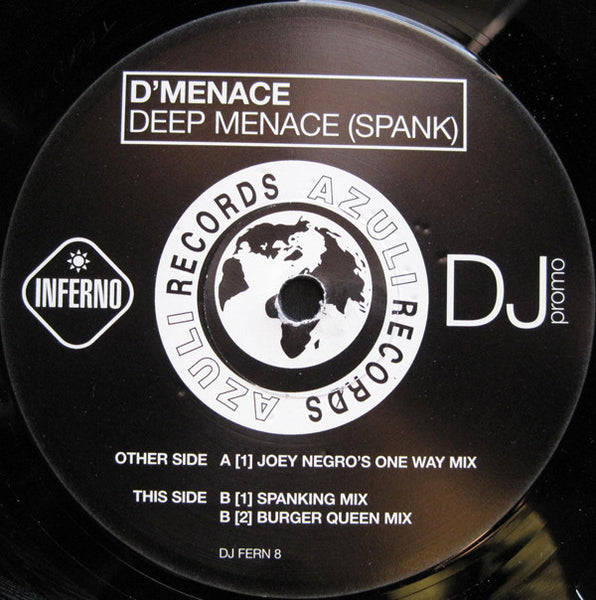 D'Menace : Deep Menace (Spank) (12", Promo)