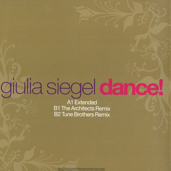Giulia Siegel : Dance! (12")