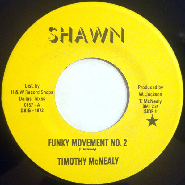 Timothy McNealy : Funky Movement No.2 / Sagittarius Black (7", Single, RE)