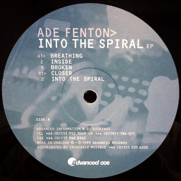 Ade Fenton : Into The Spiral EP (12", EP)