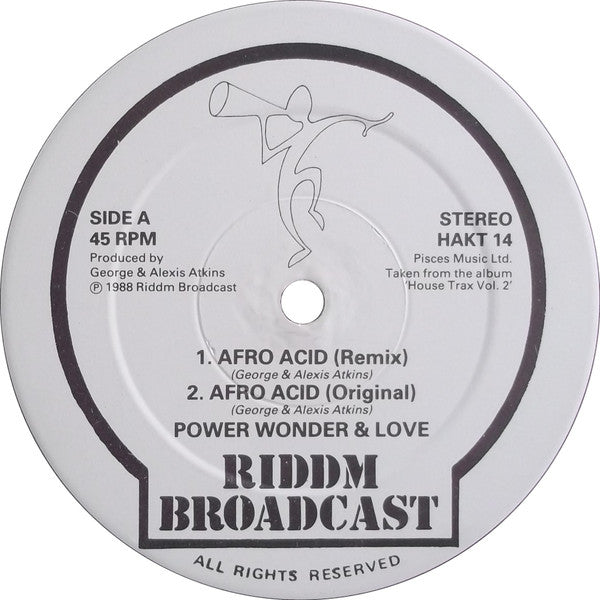 Power, Wonder & Love : Afro Acid (12")