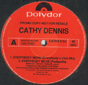 Cathy Dennis : Everybody Move (12", Promo)