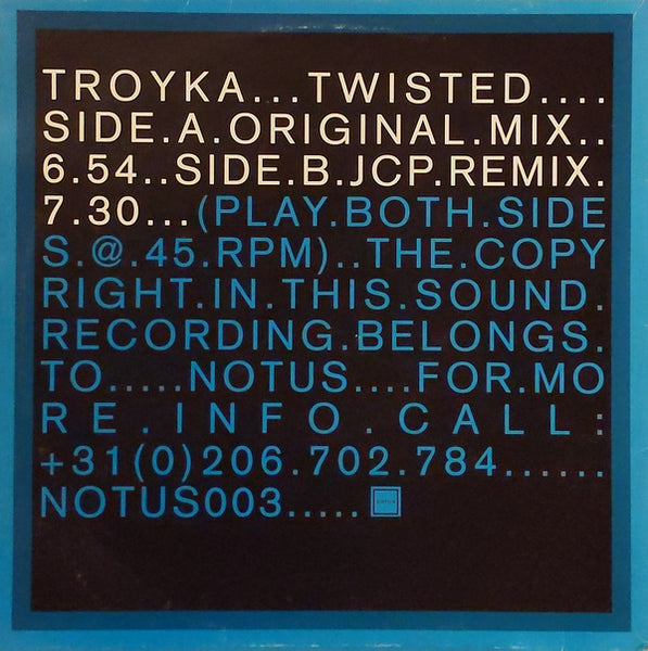 Troyka : Twisted (12")