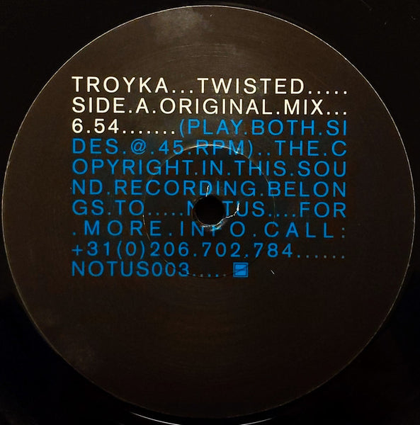 Troyka : Twisted (12")