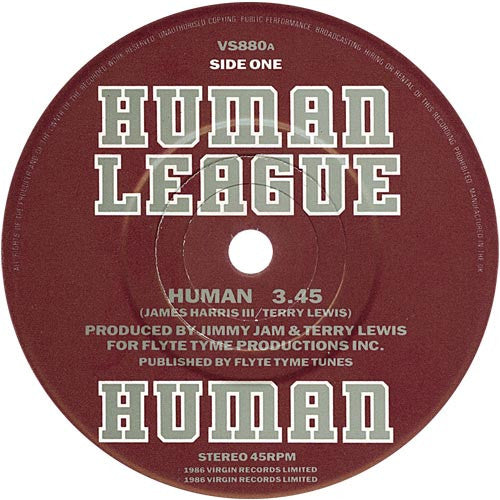 The Human League : Human (7", Single, Glo)