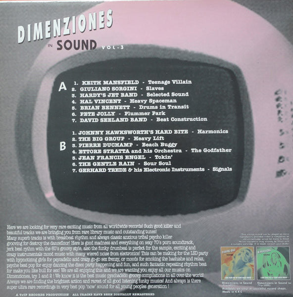 Various : Dimenziones In Sound Vol. 3 (LP, Comp, RM, Unofficial)