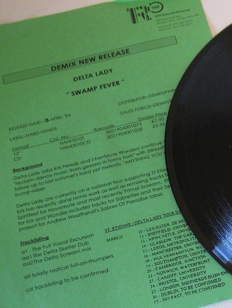 Delta Lady : Swamp Fever (12", Promo, W/Lbl)