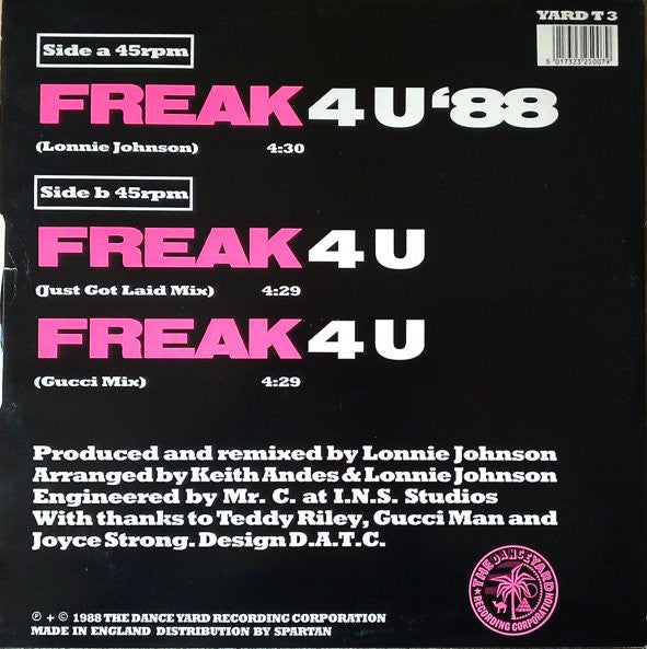 Royalle Delite : Freak 4 U '88 (12")