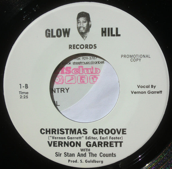 Vernon Garrett With Sir Stan And The Counts : Merry Christmas Baby (7", Promo, RE)