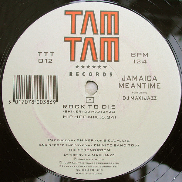 Jamaica Mean Time Featuring Maxi Jazz : Rock To Dis (12")