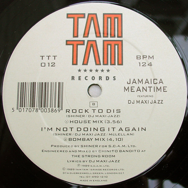Jamaica Mean Time Featuring Maxi Jazz : Rock To Dis (12")