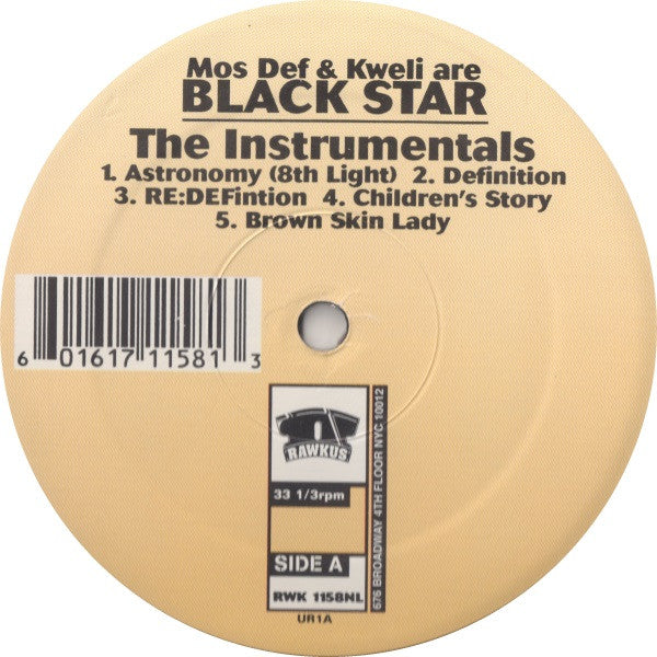 Black Star : The Instrumentals (LP, Album)