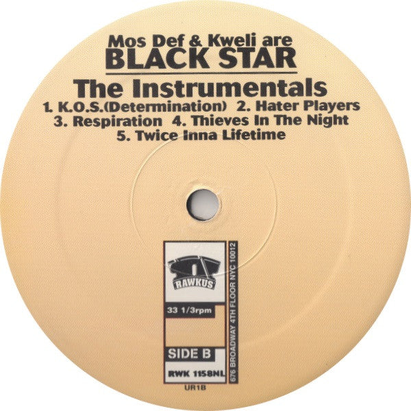 Black Star : The Instrumentals (LP, Album)