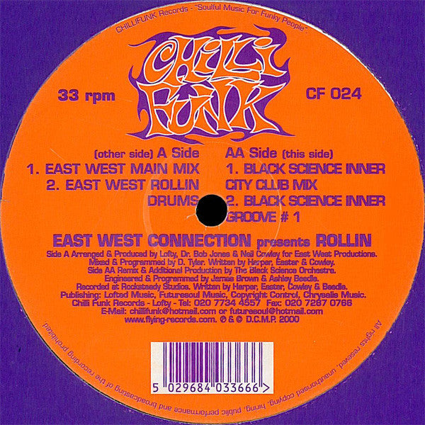 East West Connection : Rollin (12")