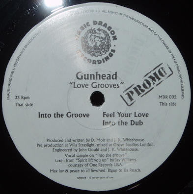 Gunhead (3) : Love Grooves (12", Promo)