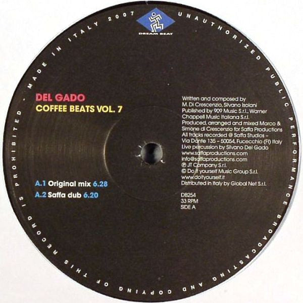 Del Gado* : Coffee Beats Vol. 7 / Djembè Beats (12")