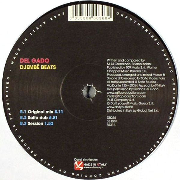 Del Gado* : Coffee Beats Vol. 7 / Djembè Beats (12")