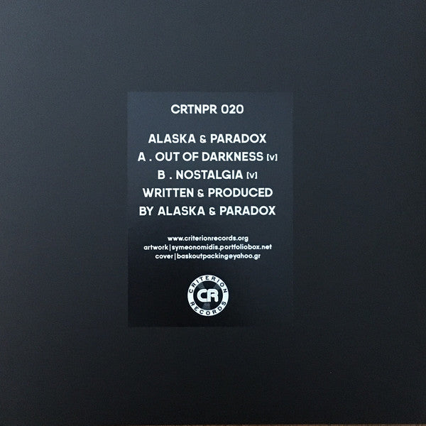 Alaska & Paradox : Out Of Darkness [v] / Nostalgia [v] (12", Ltd, W/Lbl, Cle)
