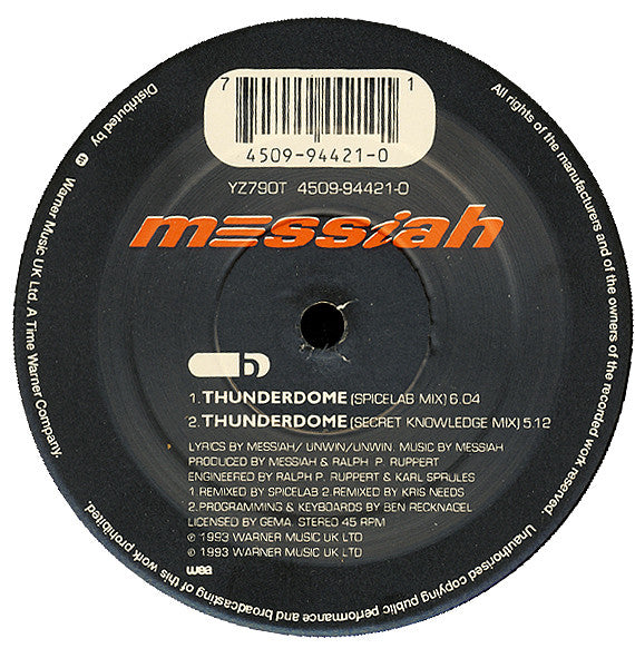 Messiah : Thunderdome (12")