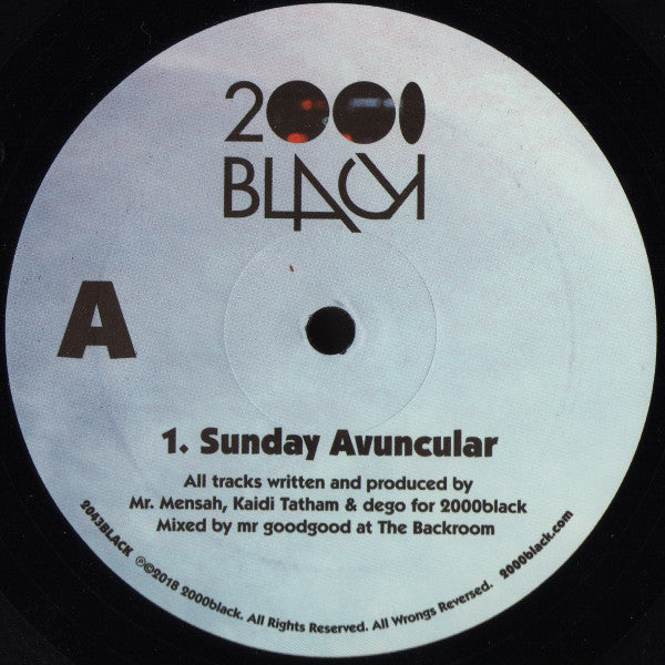 2000 Black : Sunday Avuncular (12")