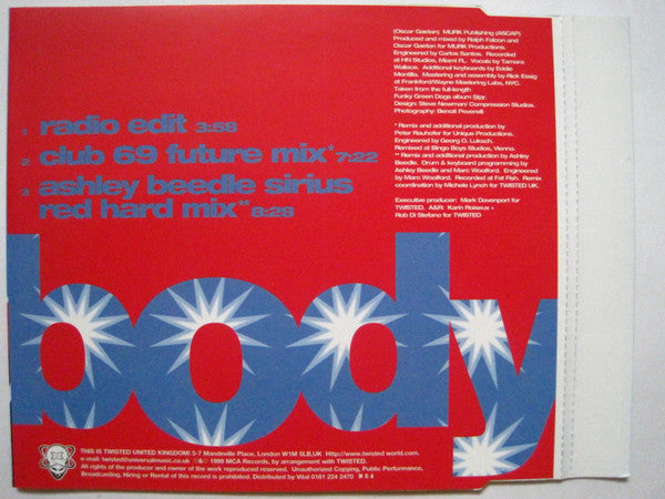 Funky Green Dogs : Body (CD, Single)