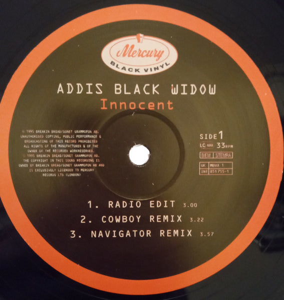 Addis Black Widow : Innocent (12")