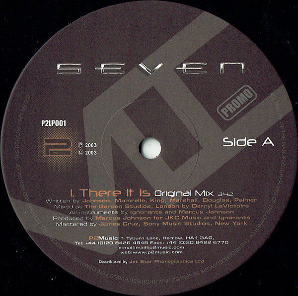 Seven (15) : There It Is (12", Promo)
