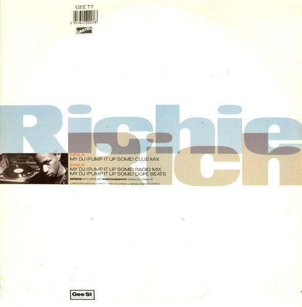 Richie Rich : My DJ (Pump It Up Some) (Club Mix) (12")