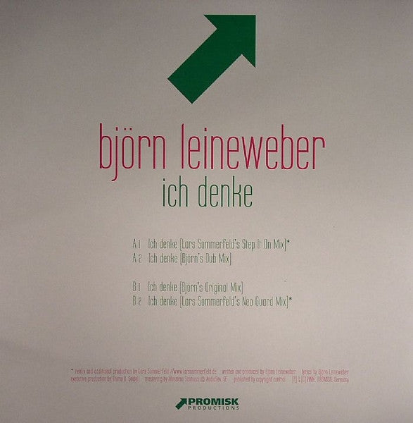 Bjoern Leineweber : Ich Denke (12")