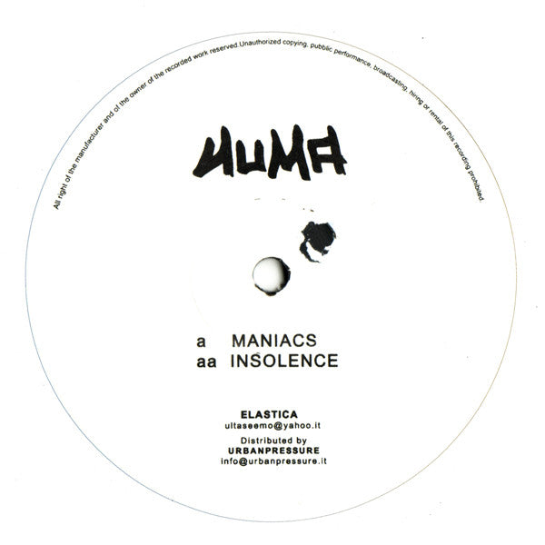 Numa Crew : Maniacs / Insolence (12")