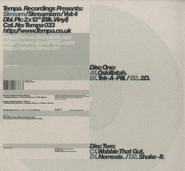 Skream : Skreamizm Vol: 4 (2x12")