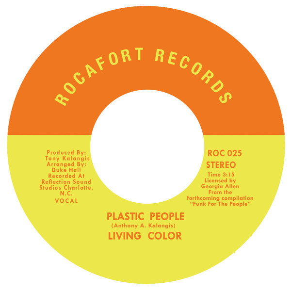 Living Color : Plastic People (7", Single, RE)