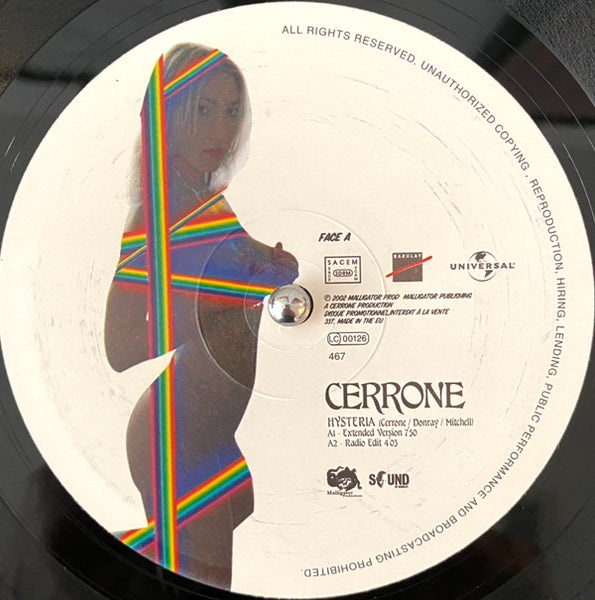 Cerrone : Hysteria (12")