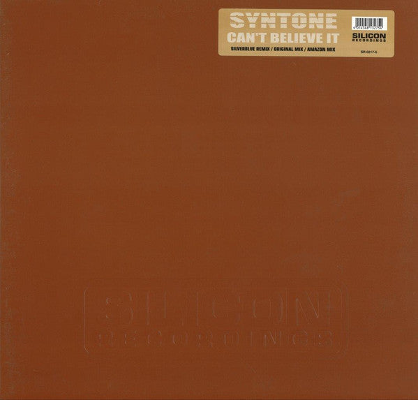 Syntone : Can't Believe It (12")