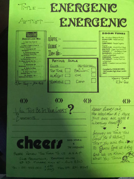 Energenic : Energenic (12", W/Lbl)