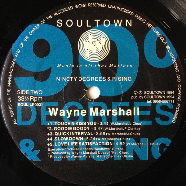 Wayne Marshall (3) : Ninety Degrees & Rising (LP)