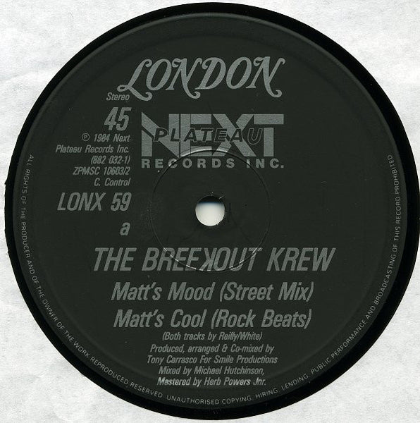 The Breekout Krew : Matt's Mood (12")