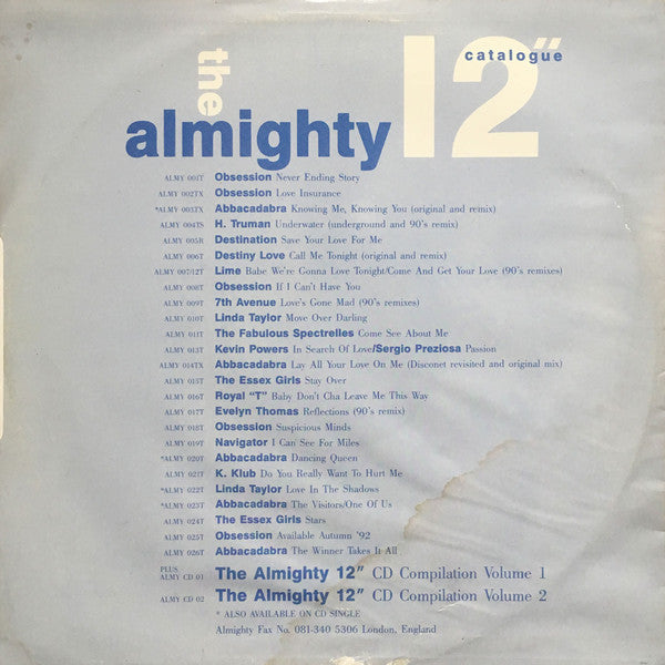 Drama : Love's About To Change My Heart (12")