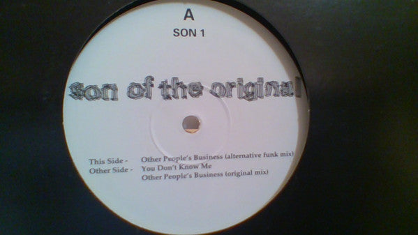 Son Of The Original : Other People's Business (Alternative Funk Mix) (12", Promo)