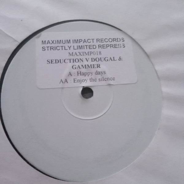 DJ Seduction vs. Dougal & Gammer : Happy Days / Enjoy The Silence (12", Promo, W/Lbl)
