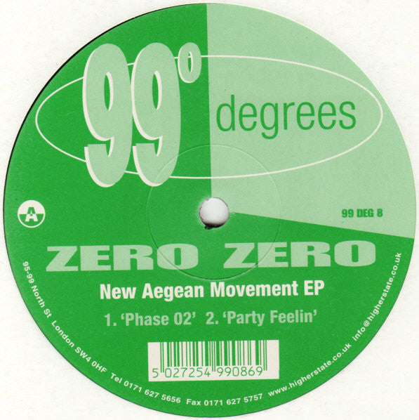 Zero Zero (2) : New Aegean Movement EP (12", EP)