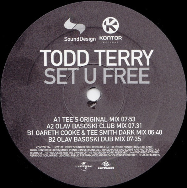 Todd Terry : Set U Free (12")