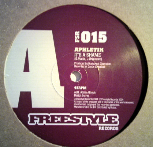 Aphletik : It's A Shame (12")