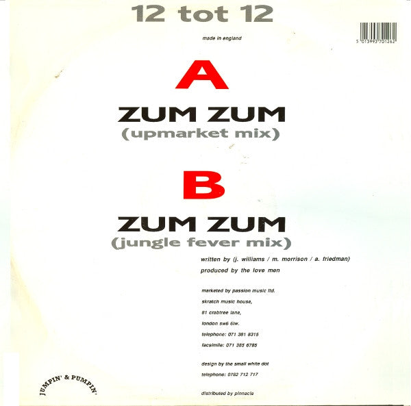 The Love Men : Zum Zum (12")