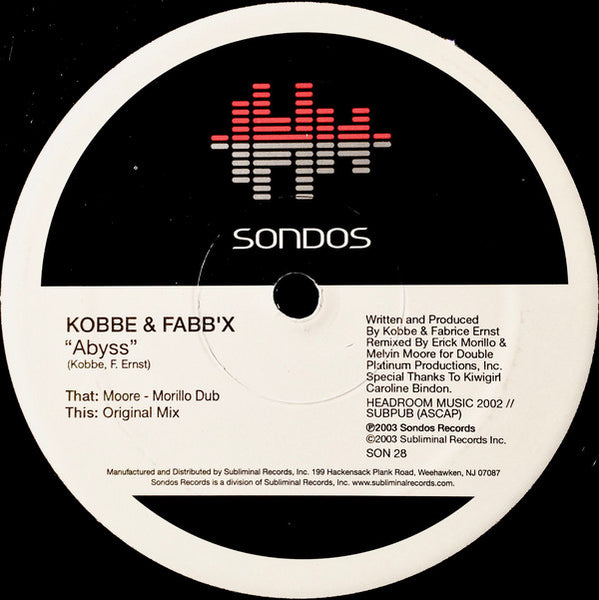 Kobbe & Fabb'X : Abyss (12")