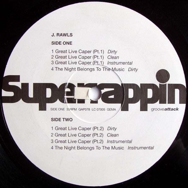 J. Rawls : Great Live Caper (12")