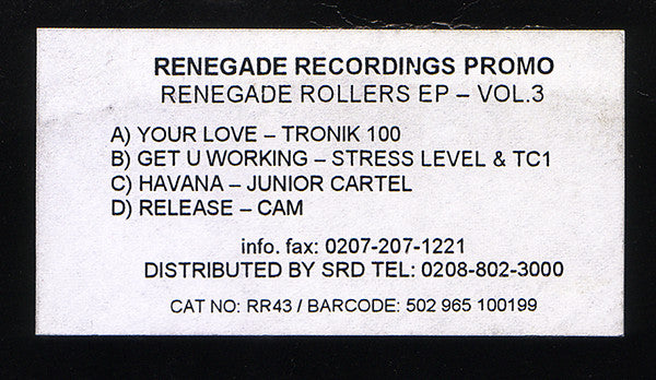 Various : Renegade Rollers EP – Vol.3 (2x12", EP, Promo)