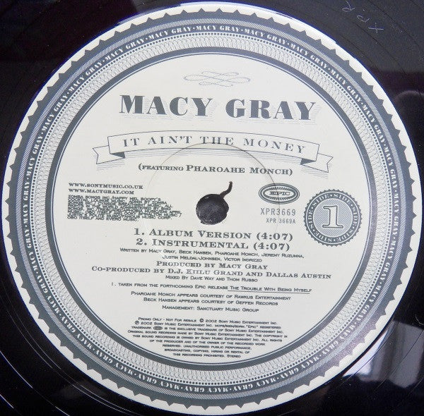 Macy Gray : It Ain't The Money (12", Promo)