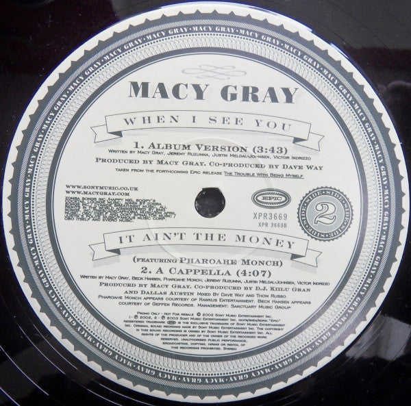 Macy Gray : It Ain't The Money (12", Promo)
