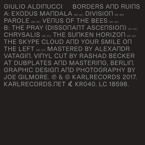 Giulio Aldinucci : Borders And Ruins (LP, Album, Ltd, RP, Yel)